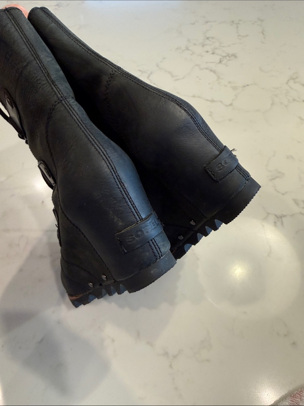 Sorel Joan of Artic Leather Wedge Boots - Picture 4 of 8